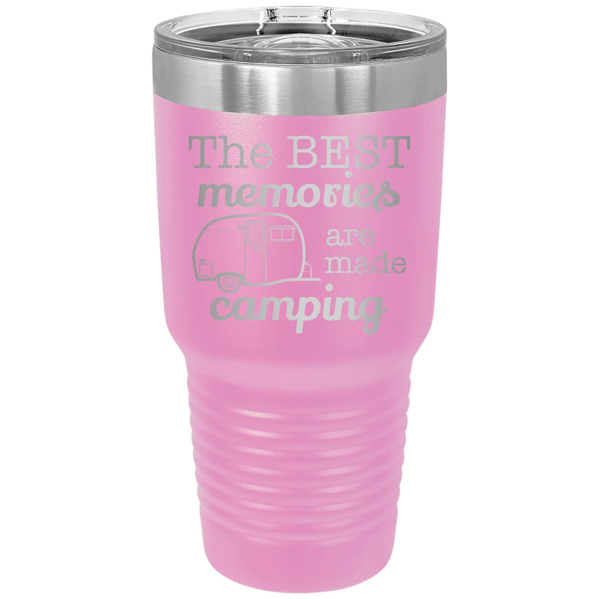 Camping 30 oz Tumbler | Light Purple