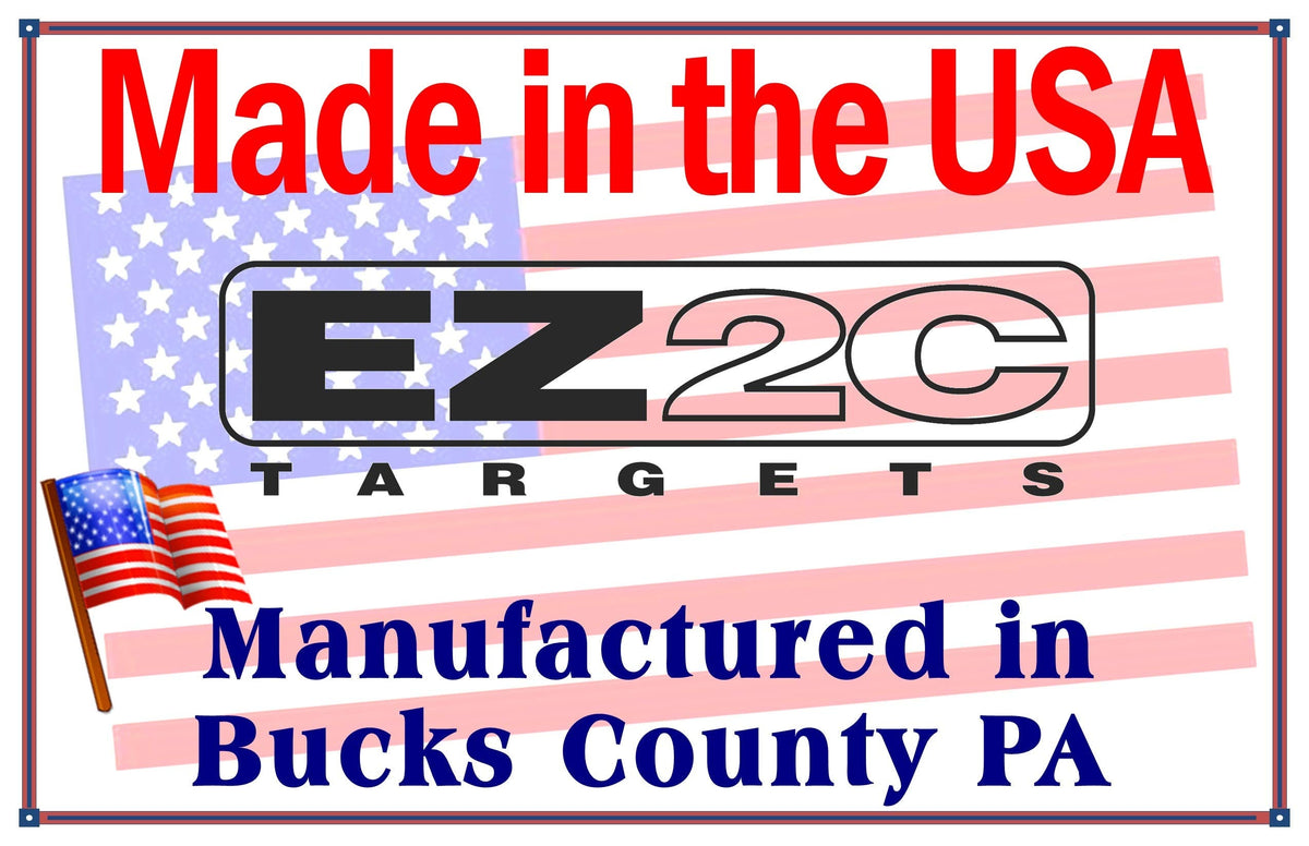 EZ2C Targets #6: 10" Bullseye Paper Shooting Target 11"x17" USA MADE